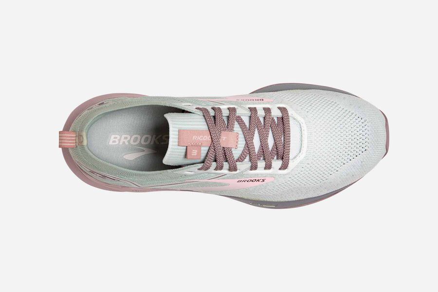 Brooks Ricochet 3 Road Running Shoes Womens - White/Pink - IOGMD-6345